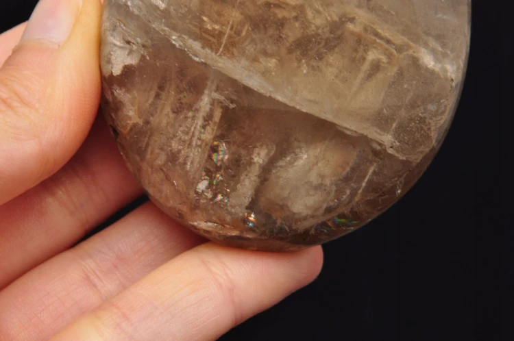 * KWARC DYMNY MADAGASKAR PIĘKNY DUŻY KAMIEŃ PALM STONE NR GKD01 *