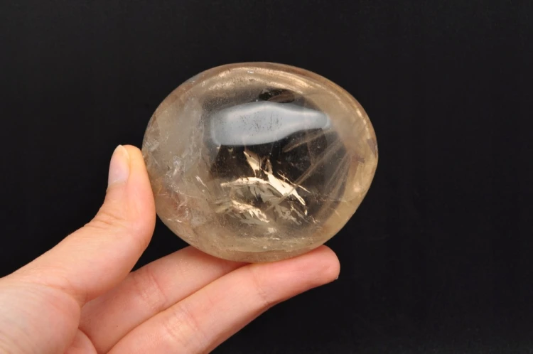 * KWARC DYMNY MADAGASKAR PALM STONE ZACHWYCAJĄCY OKAZ Z TĘCZĄ NR GKD08 *