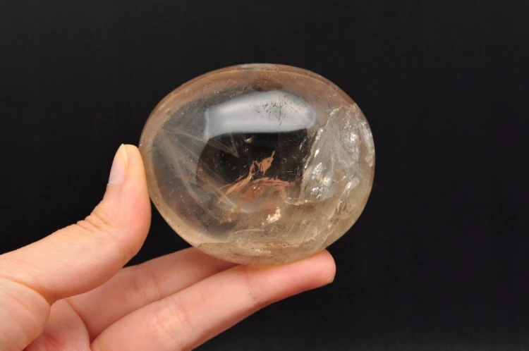 * KWARC DYMNY MADAGASKAR PALM STONE ZACHWYCAJĄCY OKAZ Z TĘCZĄ NR GKD08 *
