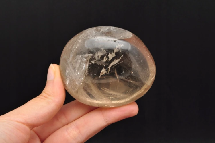 * KWARC DYMNY MADAGASKAR PALM STONE ZACHWYCAJĄCY OKAZ Z TĘCZĄ NR GKD08 *