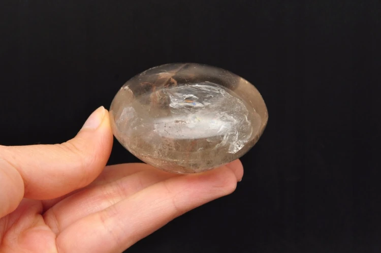 * KWARC DYMNY MADAGASKAR PALM STONE ZACHWYCAJĄCY OKAZ Z TĘCZĄ NR GKD08 *