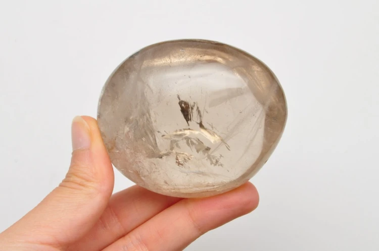 * KWARC DYMNY MADAGASKAR PALM STONE ZACHWYCAJĄCY OKAZ Z TĘCZĄ NR GKD08 *
