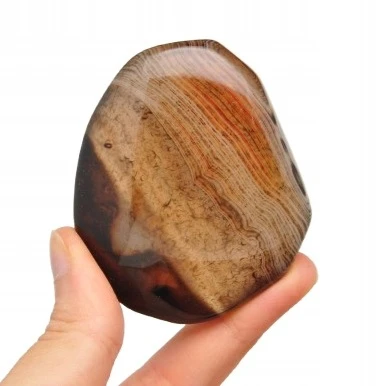 * AGAT SARDONYKS SARDONYX PALM STONE ZACHWYCAJĄCY OKAZ NR GAT10 *