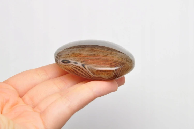 * AGAT SARDONYKS SARDONYX PALM STONE ZACHWYCAJĄCY OKAZ NR GAT10 *