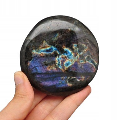 * LABRADORYT MADAGASKAR ŚLICZNY EFEKT LABRADORYZACJI PALM STONE NR LA06 *