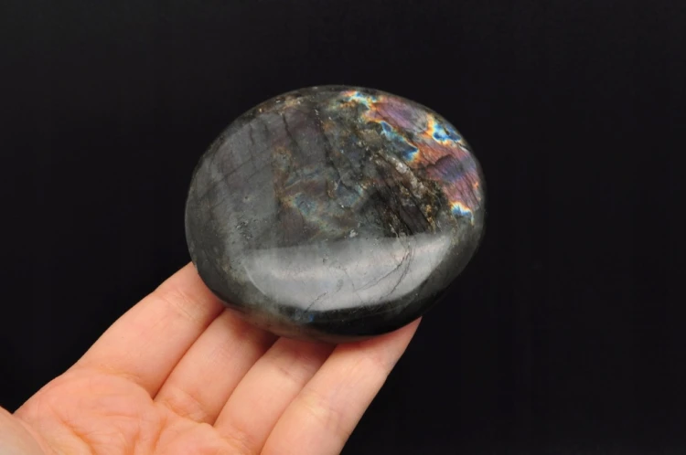 * LABRADORYT MADAGASKAR ŚLICZNY EFEKT LABRADORYZACJI PALM STONE NR LA06 *