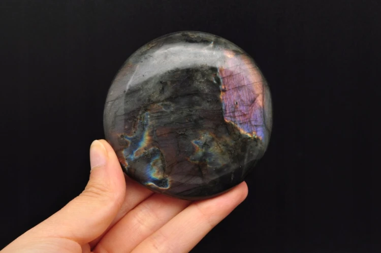 * LABRADORYT MADAGASKAR ŚLICZNY EFEKT LABRADORYZACJI PALM STONE NR LA06 *
