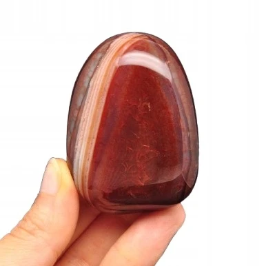 * AGAT SARDONYKS SARDONYX ZJAWISKOWY MINERAŁ SZLIFOWANY KAMIEŃ NR 1 *
