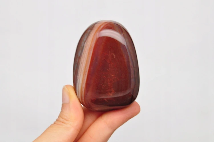 * AGAT SARDONYKS SARDONYX ZJAWISKOWY MINERAŁ SZLIFOWANY KAMIEŃ NR 1 *