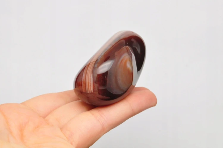* AGAT SARDONYKS SARDONYX ZJAWISKOWY MINERAŁ SZLIFOWANY KAMIEŃ NR 1 *