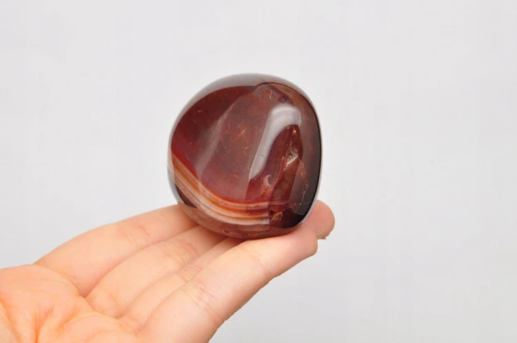 * AGAT SARDONYKS SARDONYX ZJAWISKOWY MINERAŁ SZLIFOWANY KAMIEŃ NR 1 *