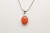 * KARNEOL BRAZYLIA ELEGANCKA BIŻUTERIA NATURALNA ZAWIESZKA SREBRO 925 NR 2