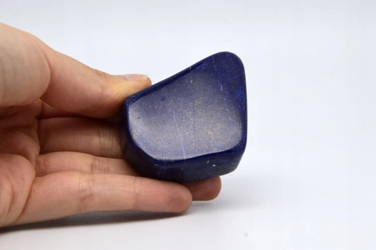 * LAPIS LAZULI AFGANISTAN UROKLIWY KAMIEŃ ZŁOTE DROBINKI PIRYTU NR 12 *