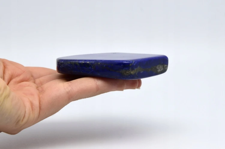 * LAPIS LAZULI AFGANISTAN GŁĘBOKA NIEBIESKA BARWA ŚLICZNY OKAZ NR 10 *