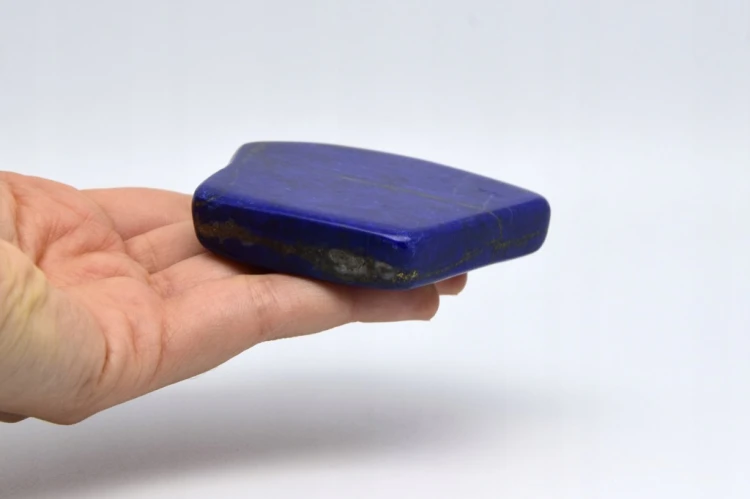 * LAPIS LAZULI AFGANISTAN GŁĘBOKA NIEBIESKA BARWA ŚLICZNY OKAZ NR 10 *