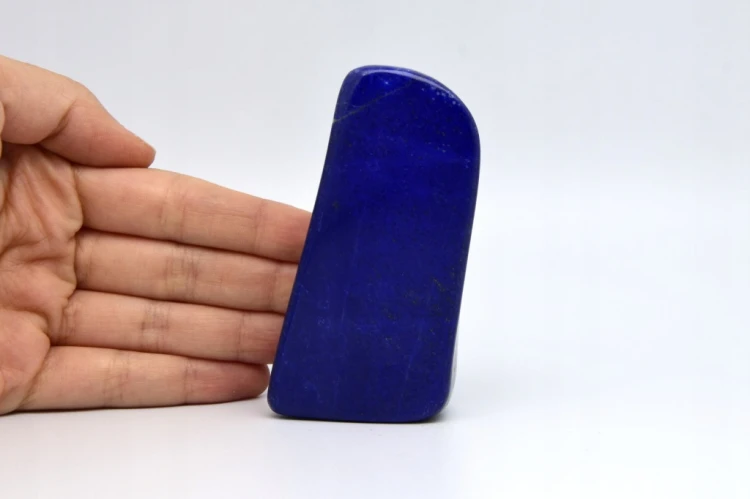 * LAPIS LAZULI AFGANISTAN ŚLICZNY PODŁUŻNY KAMIEŃ DO KOLEKCJI NR 6 *