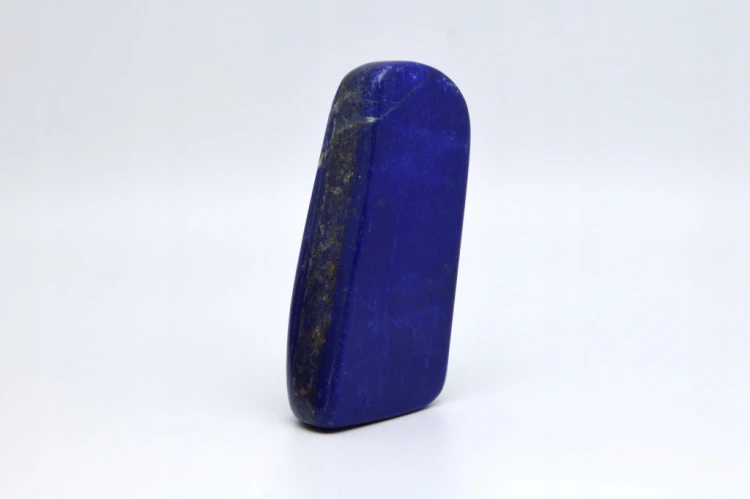 * LAPIS LAZULI AFGANISTAN ŚLICZNY PODŁUŻNY KAMIEŃ DO KOLEKCJI NR 6 *