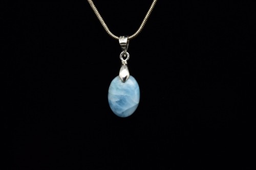 * LARIMAR DOMINIKANA UNIKATOWA MAŁA ZAWIESZKA DELIKATNA BIŻUTERIA NR 7 *