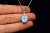 * LARIMAR DOMINIKANA UNIKATOWA MAŁA ZAWIESZKA DELIKATNA BIŻUTERIA NR 7 *