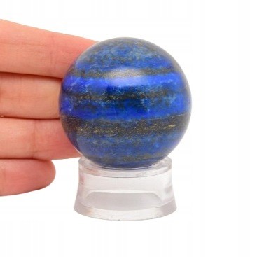 * LAPIS LAZULI AFGANISTAN PIĘKNA MAŁA KULA ZŁOTE DROBINY NR 5 *