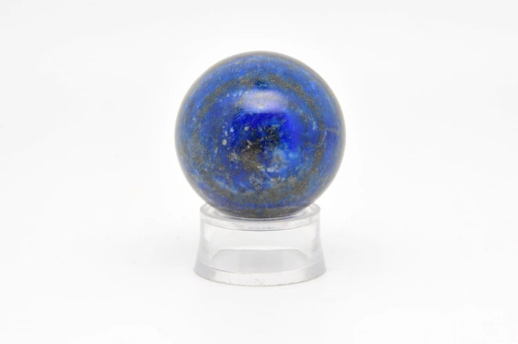 * LAPIS LAZULI AFGANISTAN PIĘKNA MAŁA KULA ZŁOTE DROBINY NR 5 *