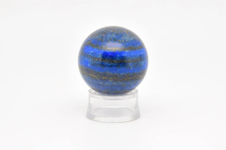 * LAPIS LAZULI AFGANISTAN PIĘKNA MAŁA KULA ZŁOTE DROBINY NR 5 *