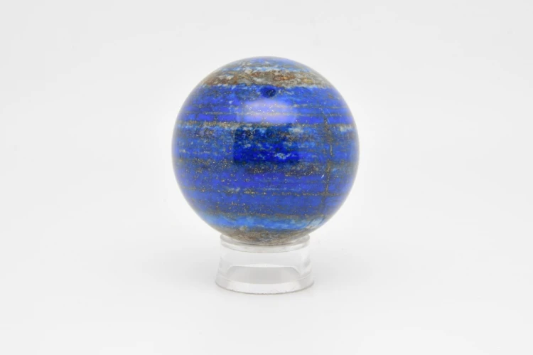 * LAPIS LAZULI AFGANISTAN UROKLIWA SZLIFOWANA KULA ZJAWISKOWY KAMIEŃ NR 3 *