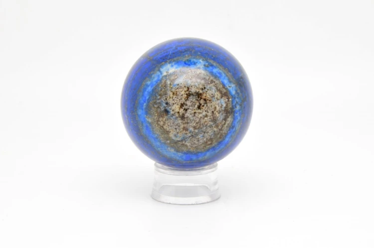 * LAPIS LAZULI AFGANISTAN UROKLIWA SZLIFOWANA KULA ZJAWISKOWY KAMIEŃ NR 3 *