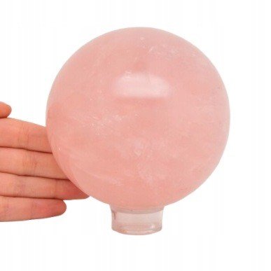 * KWARC RÓŻOWY UROKLIWA DUŻA KULA 1,4 KG IDEALNA DO KOLEKCJI NR 4 *
