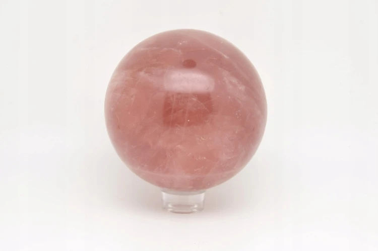 * KWARC RÓŻOWY NATURALNY MINERAŁ DUŻA KULA 1,6 KG GŁĘBOKA BARWA NR 2 *