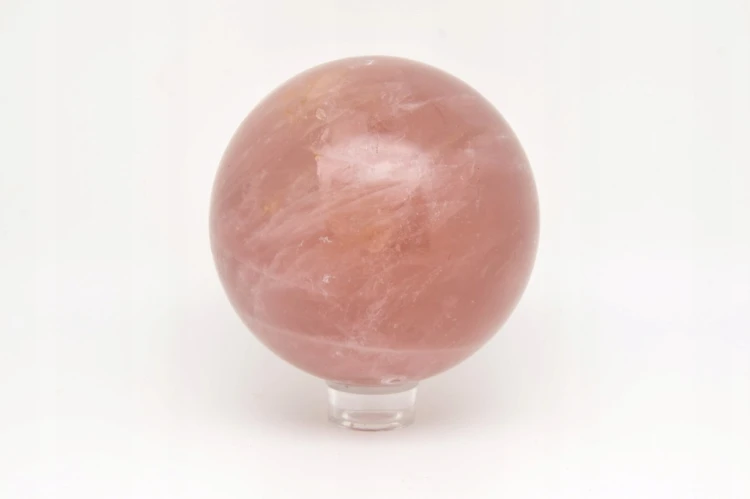 * KWARC RÓŻOWY NATURALNY MINERAŁ DUŻA KULA 1,6 KG GŁĘBOKA BARWA NR 2 *