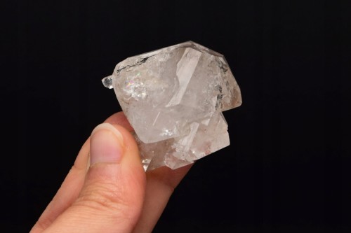 * KWARC W STYLU HERKIMER MAROKO WYJĄTKOWY DUŻY KRYSZTAŁ W RAMCE 3D NR 1 *