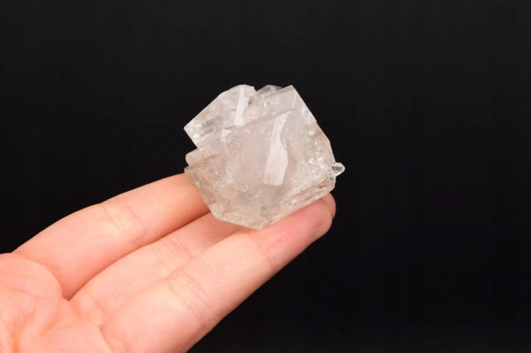 * KWARC W STYLU HERKIMER MAROKO WYJĄTKOWY DUŻY KRYSZTAŁ W RAMCE 3D NR 1 *