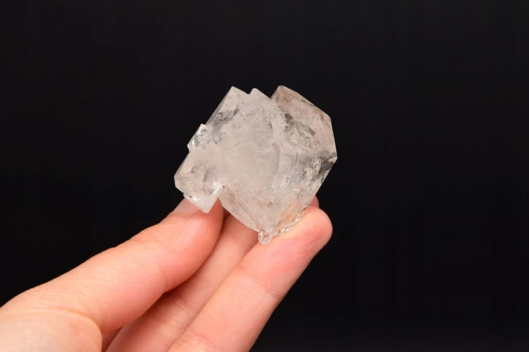 * KWARC W STYLU HERKIMER MAROKO WYJĄTKOWY DUŻY KRYSZTAŁ W RAMCE 3D NR 1 *