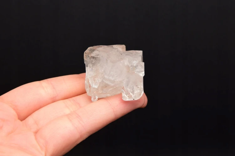 * KWARC W STYLU HERKIMER MAROKO WYJĄTKOWY DUŻY KRYSZTAŁ W RAMCE 3D NR 1 *
