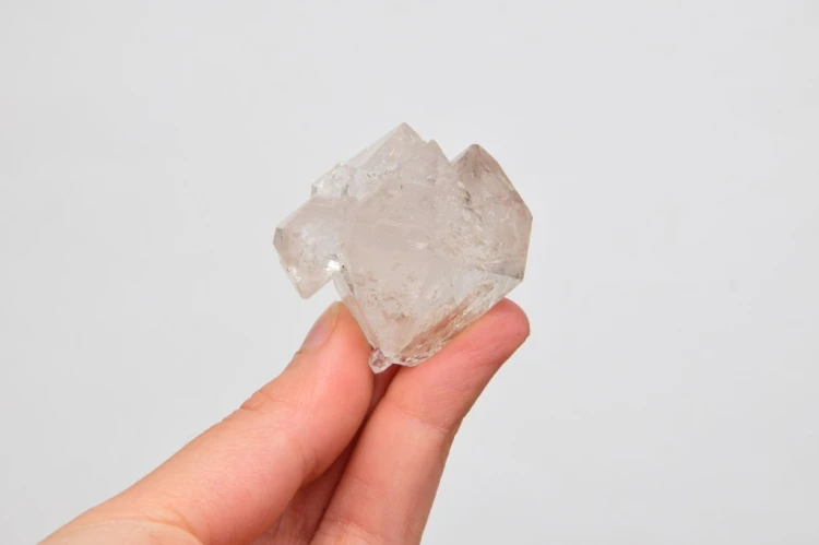 * KWARC W STYLU HERKIMER MAROKO WYJĄTKOWY DUŻY KRYSZTAŁ W RAMCE 3D NR 1 *