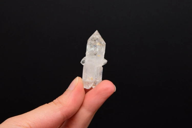 * KWARC W STYLU HERKIMER MAROKO PRZEPIĘKNY SUROWY KRYSZTAŁ W RAMCE 3D NR 2