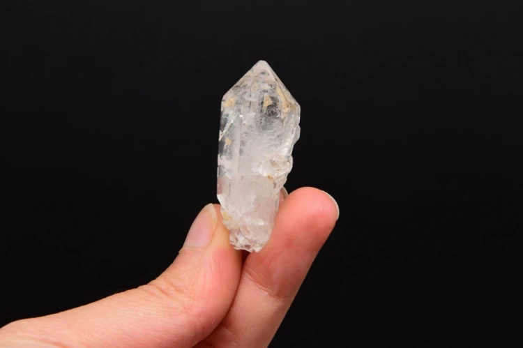* KWARC W STYLU HERKIMER MAROKO PRZEPIĘKNY SUROWY KRYSZTAŁ W RAMCE 3D NR 2
