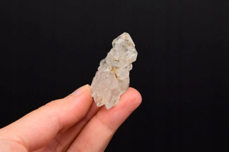 * KWARC W STYLU HERKIMER MAROKO PIĘKNY OKAZ W RAMCE 3D DO KOLEKCJI NR 5 *