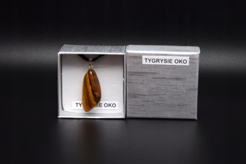 * TYGRYSIE OKO RPA DUŻA ELEGANCKA ZAWIESZKA W PUDEŁKU NA PREZENT NR 34 *