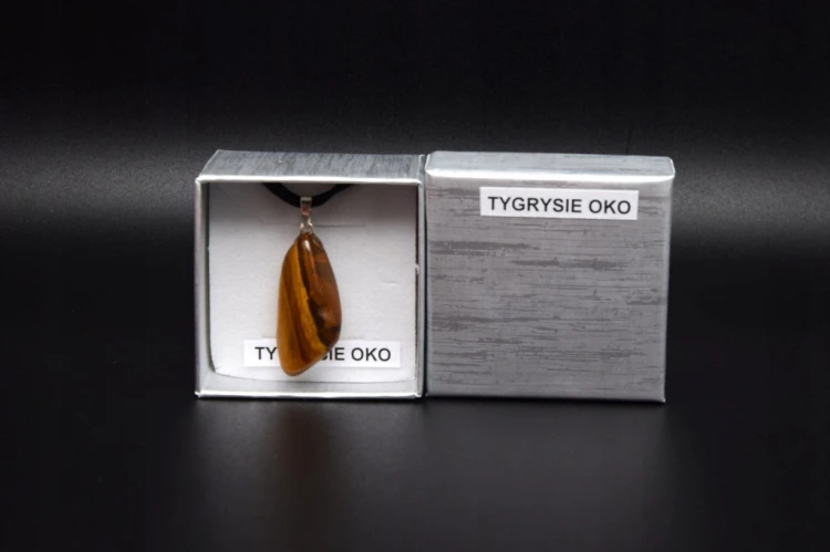 * TYGRYSIE OKO RPA DUŻA ELEGANCKA ZAWIESZKA W PUDEŁKU NA PREZENT NR 34 *