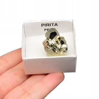 * KOSTKA PIRYTU PERU INTERESUJĄCY OKAZ ŚLICZNY MINERAŁ NR 5 *