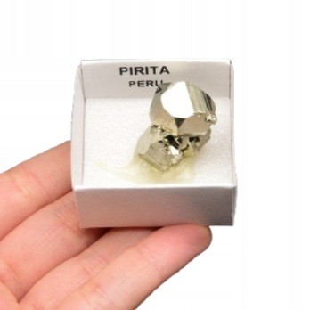 * KOSTKA PIRYTU PERU PIĘKNY MINERAŁ NIETYPOWY NATURALNY OKAZ NR 4 *