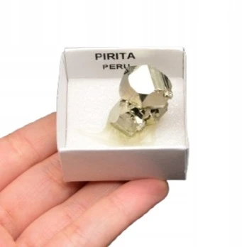 * KOSTKA PIRYTU PERU PIĘKNY MINERAŁ NIETYPOWY NATURALNY OKAZ NR 4 *