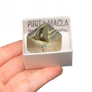 * KOSTKA PIRYTU HISZPANIA PRZEPIĘKNY OKAZ INTERESUJĄCY MINERAŁ NR 1 *