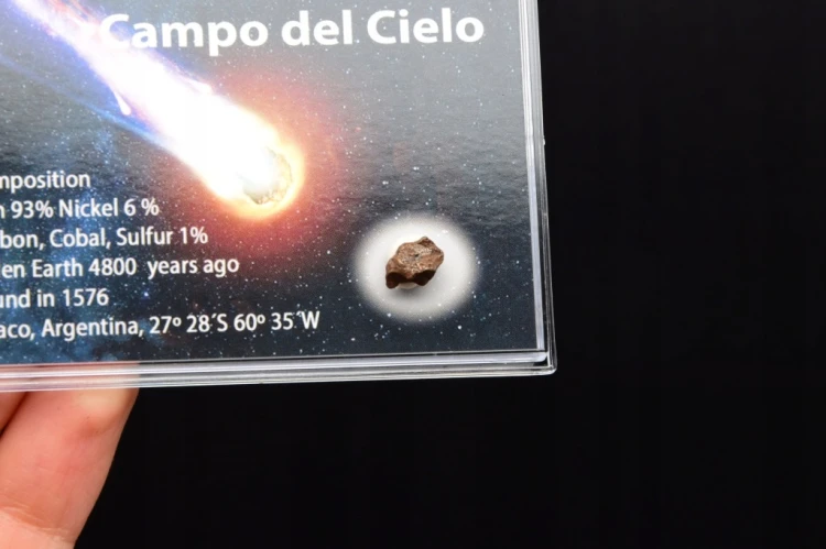 * METEORYT CAMPO DEL CIELO ZJAWISKOWY OKAZ W ZAMYKANYM PUDEŁKU NR 13 *