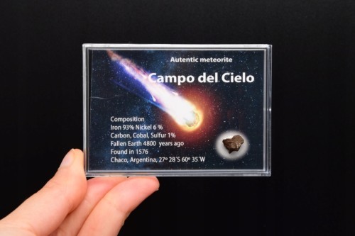 * METEORYT CAMPO DEL CIELO SUROWY OKAZ W ZAMYKANYM PUDEŁKU NR 11 *