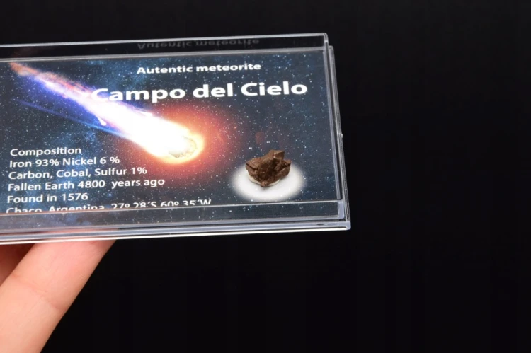 * METEORYT CAMPO DEL CIELO SUROWY OKAZ W ZAMYKANYM PUDEŁKU NR 11 *