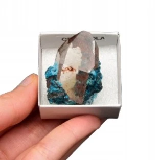 * CHRYZOKOLA PERU Z KRYSZTAŁEM SUROWY WYJĄTKOWY MINERAŁ NR 1 *