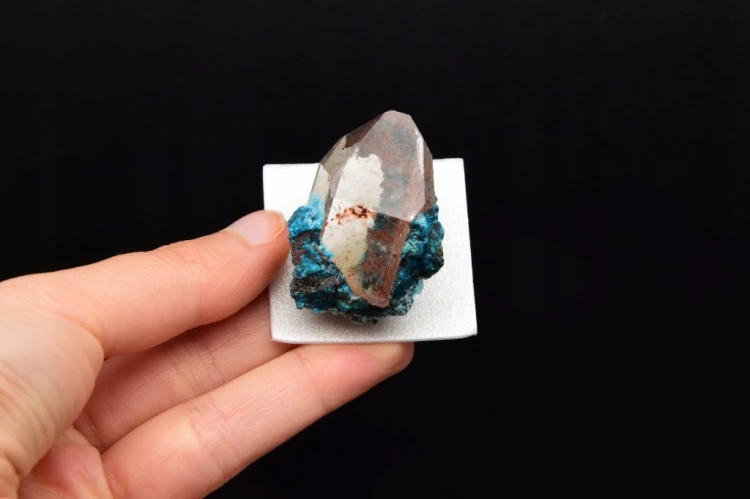* CHRYZOKOLA PERU Z KRYSZTAŁEM SUROWY WYJĄTKOWY MINERAŁ NR 1 *